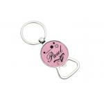 Laserable PU 65mm Bottle Opener Key Holder Multifunction Souvenir Gift for sale