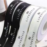 Custom Printed Polyester Grosgrain Ribbon Cotton Herringbone Tape Roll in Many Colors for sale