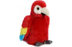 China Polyester Fiber Stuffing Bright Red Macaw Plush Toy supplier