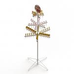 3 Layers Lollipop Metal Tree Display Rack With Foldabled Base for sale