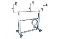China Movable Ingress Protection Test Equipment Luminaires 3 Heads Water Spray Test Apparatus supplier