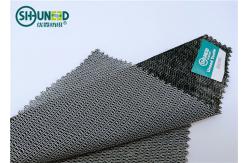 China PES Woven Fusible Interlining Weft Knit Insert 50gsm Napping Interlining Fabric supplier