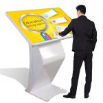 WIFI Inch Wide Touch Screen Kiosk Viewing Angle Free Standing for sale