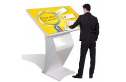 China WIFI Inch Wide Touch Screen Kiosk Viewing Angle Free Standing supplier