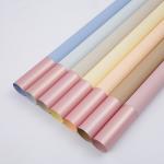 Customized Double Color Florist Wrapping Paper 60 Micron Waterproof Bouquet Paper for sale