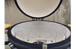 China Classic 22 Inch Kamado Grills BBQ Bubble Black Glaze Surface supplier