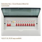 OEM Terminal Electrical Db Box , Plastic Distribution Box With Circuit Breakers Multi Ways