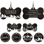 Pantone Color Deep Engraved Stainless Steel Dog Tags Personalized 0.5inch To 5inch for sale