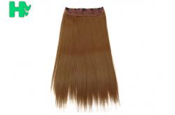 China Silky Straight Long Synthetic Hair Extensions For Black Women With Clip supplier