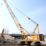 Second Hand 100T Crawler Crane 120m/Min Lifting Speed For Wind Farm for sale