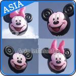 Customized Helium Balloon Animal Shaped  , Cartoon Character Pink Pig Inflatable for sale