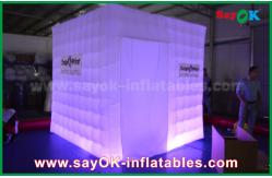 China Inflatable Party Tent Portable Inflatable Led Cube Photo Booth Props Fire-Resisitant supplier