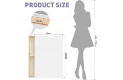 China 60x90cm Large Stretched Canvas Board Acid Free Cotton Primed Stretched Canvases supplier