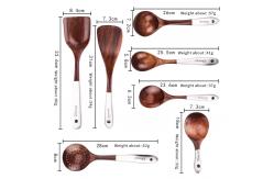 China Nonscratching Wooden Kitchen Utensil Set Handmade For Multipurposes supplier