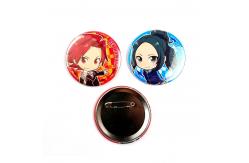 China Emblem / Lapel Pin Promotional Button Badge With Safety Pin For Marathon supplier
