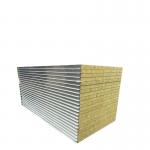 Walls Roofs Rock Wool Sandwich Panel 50-70kg/M3 Rockwool Sound Insulation Panels for sale