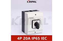 China 20A 4 Pole IP65 IEC standard Electrical Waterproof Changeover Switch supplier
