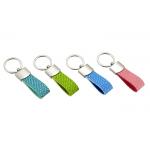 Weave Texture PU Leather Key Chains Customized Logo Multifunction Key Holder for sale
