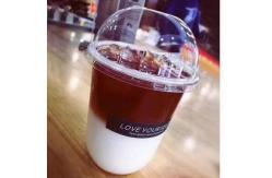 China Dome Compostable Coffee Lids For Pet Cups , Plastic Dome Lids 90mm Transparent supplier