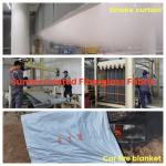 Fireproof Silicone Coated Fiberglass Cloth For Smoke Curtain And Car Fire Blanket for sale