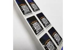 China Laser Silver Hologram Sticker Custom Scratch Coating Holographic CE supplier