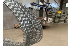 China Security Single Coil Blade Razor Wire Mesh Ideal Restricted Areas supplier