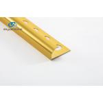6063 Aluminum Corner Profiles Round Shape Gold Color For Wall Trimming for sale