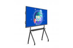 China Qtenboard Touch Screen Interactive Smart White Board Floor Stand Conference Whiteboard supplier