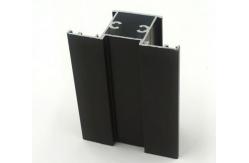 China H Shape Anodized Bronze Black Sliding Window Aluminium Profile Customized supplier