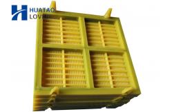 China Orange Low Error Polyurethane Dewatering Screen 0.125mm For Mining supplier