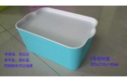 China Yellow Plastic Storage Containers With Lids / Large Plastic Storage Bins supplier