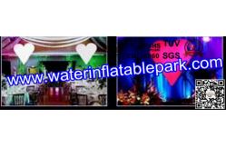 China 1m Heart  Inflatable Decoration , Hanging Inflatable Wedding Decorations supplier