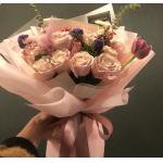 Korean Translucent Plastic Bouquet Gift Wrapping Paper for Flower Packaging for sale