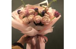 China Korean Translucent Plastic Bouquet Gift Wrapping Paper for Flower Packaging supplier