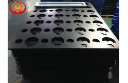 China Anti Fire Black Corrugated Plastic Layer Pads With Holes supplier