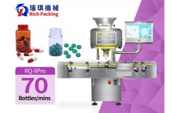 China Auto Visual Counting Bottling Machine With 100% Accuracy Stainless Steel PLC Control supplier