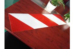 China Micro Prismatic Red And Yellow Reflective Tape  On Mud Flaps With Aluminium Plate supplier