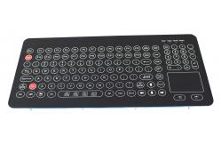 China 120 Keys Membrane Keyboard With Touchpad and Functions and FN Keys supplier