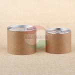 Customised Size Aluminum Pull Tab Ring Kraft Paper Tube For Nuts Packaging for sale