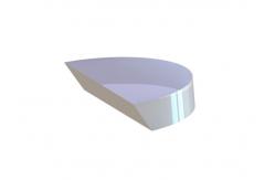 China D Shaped Pickoff Mirror Diameter 25.4mm Beam Splitter Mirror supplier