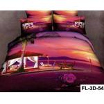 3D Reactive Printed Sheet Set 200TC Bedding Set