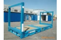 China 20gp Steel Dry Used Flat Rack Containers / Flat Rack Shipping Container supplier