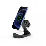 Folding Magnetic 15W Multi Function Wireless Charger For Apple Watch
