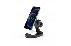 China Folding Magnetic 15W Multi Function Wireless Charger For Apple Watch supplier