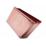Custom Printed Padded Bubble Mailers Rose Gold Plastic Metallic Foil Envelopes for sale