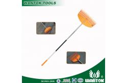 China Telescopic Aluminium Handle Plastic Garden Rake for Easy Leaf and Debris Collection supplier