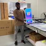 Ultra Slim Elevator LCD Display Double Screen Monitor LCD Advertising Display