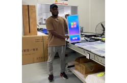 China Ultra Slim Elevator LCD Display Double Screen Monitor LCD Advertising Display supplier
