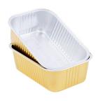 110mic Aluminum Foil Tin Cans Takeaway Packaging Square Carry - Out Container for sale
