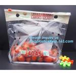 Perforated bag grape bag with air holes, fresh fruit stand up k bag for cherry, OEM zip top Clear BOPP Laminated f for sale
